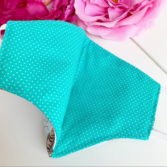 2/$20 Triple Layer Handmade Face Mask cat kitty - Picture 3 of 7